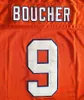 The Waterboy Movie Adam Sandler 9 Bobby Boucher Football Jersey Stitched Mud Dogs Film Jerseys Men's White Orange High Quanlity Size S-3XL