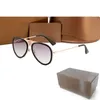 Wysokiej Jakości Designer Womans Okulary 0363 Luksusowe Męskie Okulary Ochrony UV Mężczyźni Eyeglass Gradient Metal Zawias Moda Women Spectors z oryginalnymi pudełkami