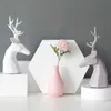 Home Decoration Accessories Deer Figurine resin for office home Garden desk decoration for living room bedroom Friend Gift 210811