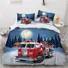 3D Christmas Design Comforter Shell Duvet Quilt Cover Bedding Set Full King Queen Double Single Size Home Textile 210319