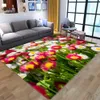 2021 3D Fleurs Impression de tapis Chaude enfant Chauffage pour enfants Salle de jeu Tapis Halway Floor Mat à la maison Décor de grands tapis pour le salon6681206