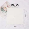 Bavoirs pour bébé, couverture de couchage pour nourrissons, mousseline de coton, serviette apaisante, chiffons de rot pour nouveau-né Panda, accompagne la poupée de sommeil