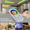 LED Strip Light 5050 RGB / RGBW / RGBCCT Flexibele Ribbon Fita LED Light Strip 60LEDS / M 5M + TOUCH RF REMOTE + DC12V-adapterstekker