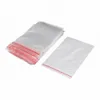 Press Zip Self Clear Seal Grip Lock Plastic Bags with Red Side1648406