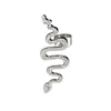 Gothic Punk Snake Earring Manchet Clips zonder Piercing niet doorboorde Clip Oorbellen Oorboeien Voor Vrouwen Mannen Zwarte Sieraden 1 Stuk