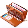 Brieftaschen 11 Farben 2021 Fashion Leder Ladies Wallet Solid Vintage Long Women günstigen Kapazität Telefon Clutch Money Bag Card Hold1288459