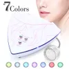 Handheld Foton LED Micro Prąd 7 Corlor Skóra Dokręcanie Facial Unding Beauty Face Fooring Lamp Terapia Light Leczenie Trądzikowe