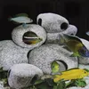 水族館ストーンフィッシュタンク装飾樹脂ロック洞窟池エビ繁殖飾り装飾アクセサリー装飾的な大理石