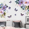 Stickers muraux couleur fleur impression chambre chevet porche maison aménagement paysager peinture décorative auto-adhésif