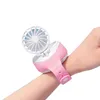 Orologio portatile ricaricabile Mini ventilatore USB Ricarica terza marcia Ventilatori da polso creativi per studenti per interni o esterni