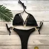Dames Micro Bikini Set Push Up Badmode Solid Beach Badpak Braziliaanse Thong Badpak Meisjes Zwemmen Femme # G3 Dames