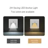 LED Wall Lamps Smart Stair Lamp Sensor Recessed Intelligent Indoor Lighting For Corridor Step Kitchen Foyer Bathroom Footlight