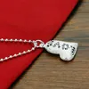 Kedjor Original 925 Sterling Silver Bead Chain Love Pendant Choker Halsband för kvinnor Bröllopspresent smycken