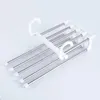 5 in 1 Multi-functional Trouser Storage Rack Adjustable Pants Tie Storage Shelf Closet Organizer Stainless Steel Clothes Hanger DH2015