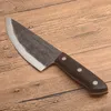 Oferta specjalna Knife Szef Kierowy Wysokiej Stali węglowej Satynowe Ostrze Full Tang Rękojeści Drewna Stałe Noże Ostre ostrza Ręcznie wykonane