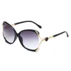 Hochwertige Luxus-Damen-Sonnenbrille, modische Herren-Sonnenbrille, UV-Schutz, Herren-Designer-Brille, Farbverlauf, Metallscharnier-Augen-Damenbrille mit Originalverpackung, E22
