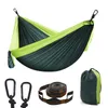 Mise à niveau du camping en plein air touristique suspendu s hamac de randonnée en nylon de parachute portable pour les voyages en sac à dos