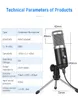 USB Mikrofon Kayıt Vokalleri Dizüstü Bilgisayar için Tripod Ile Mikrofon Windows YouTube Skype Studio Live Stream Microfone
