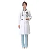 Women039s Trench Scrub per le donne Cappotto da lavoro da laboratorio Abbigliamento da lavoro femminile Manica lunga Uniformi infermieristiche7718536