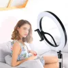 13inch 10inch LED Selfie Ring Light Dimmable Photography Lighting With Phone Holder Tripod Stand For Youtube Makeup Video Live