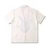 남자를 위한 인쇄 하와이안 셔츠 남자 여름 흰색 폴로 스트리트 패션 셔츠