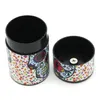 2021 Herb Grinder Plast Pressed Tvåskikt Tobaksburkar Mode Ghost Head Bag Blomma Leaf Tobacco Box Tobacco Rökning Set Grinder