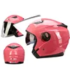 Motorcycle Casco Go Kart Scooter Motor Van Motorbike Dual Lens Vintage Four Seasons Racing Half Helmets Casque Helmet