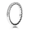 Authentique anneau en argent sterling 925 anneau radiant cœurs avec émail coloré pour femme anniversaire cadeau de mode bijoux de mode