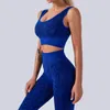 Kvinnor Seamless Yoga Set Gym Kläder Snake Pattern Suit Shaping High Waist Running Leggings Workout Padded Bra 2 Piece Outfit