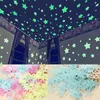 3D estrelas Noctilucent Adesivos de Parede Kids Luminous Fluorescente Adesivo Bebê Quarto Teto Decoração Home 1bag / 100pcs T9I001225
