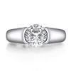 IOGOU Réel 2 Carats D Couleur Diamant Anneaux De Mariage Pour Les Femmes Or Blanc 18K 100% 925 Bague De Mariée En Argent Sterling 211217