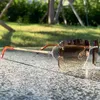 Lunettes de soleil de couple de plage pour hommes et femmes de créateurs