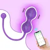 Bluetooth App Aşk Yumurta Kablosuz Uzaktan Kumanda Vajinal Top Klişik Stimülatör Vibratör Kadınlar İçin Seksi Oyuncak Ürünleri Yetişkin 18