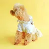 Одежда для собак для весеннего летнего тонкая траншея пальто Принцесса Две стили ПЭТ одежда с кнопками щенок платье любителей костюма