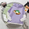 Women's Hoodies & Sweatshirts Frog Print Funny Women Hooded Harajuku Hip Hop Oversized Hoodie Sweatshirt Womens Korean Streetwear Kawaii