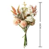 Ins Künstliche Blumen Hohe Qualität Löwenzahn Pfingstrose Hybrid Bouquet Hochzeit Grün Pflanze Dekoration Plastik Gefälschte Blume 210925