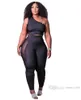 Zomer kleding vrouwen outfits massief trainingspakken mouwloos vest shirt + broek Sheer mesh tweedelige set casual zwarte sportkleding plus size 2XL