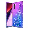 Quicksand Liquid Phone Fodral för Samsung Galaxy Note 10Plus S20 Ultra S9 S8 Luxury Glitter Floating Flowing Sparkle Glänsande Bling Cover