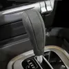Для Porsche Cayenne 20042009 Торговые аксессуары подлинная кожаная замшевая шестерна ручка с переключением передач для защиты корпуса.