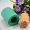 Flowca 3D Flower Flowle Forma DIY Gyps Gips Torka Forma Cylinder Kształt Silikonowe świecy MODLE H12224824059