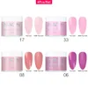 KADS 6/4 Stück/Set Tauchset Starter Kit Nagellack Nude Pink Holographic Glitter Powder Nail Art Dec