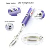 Wielofunkcyjny mini 3 in1 LED LED Light Light Pen Wskaźnik Kluczowe Latarki Latarka Latarka Pieniądze Detektor Zapala New Arrival Pet Cat Zabawki