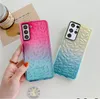3D Diamond Gradient Color Design Clear Phone Cases For Samsung Galaxy S22 S21 S20 Ultra FE Note 20 S10 Plus A52 A72 A51 A71 A12 Shockproof Soft TPU Back Covers