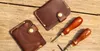 Portfele Oryginalne Unisex Moda Hight Quality Leather Luxury Handmade Posiadacze Karty Mężczyźni ID Rękaw Kobiety Case