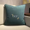 Mens Cotton Designers Fashion Throw Pillows High Quality Cushion Household Items Decorative Letter Printed Home Furnishings Womens Oreiller