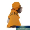 Fato do animal de estimação de Halloween para cães Halloween Cosplay Costume Camisa quente e chapéu Conjunto de roupas para cães Traje de traje de vestuário de prisioneiro Preço de fábrica Qualidade de design mais recente
