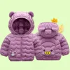 Children's Down Cotton Jacket Warm Hooded Baby Toddler Coat Kids Winter Jackets Soft Cotton Clothes For Boys Girls TZ852 H0909