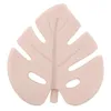 Baby Tree Leaf Silicone Teether Nyfödda Molar Soother Infant Tanding Chewing Presenter till