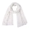 Winfox Moda Bianco Nero Abbronzante Oro Alce Cervo Testa di Cervo Sciarpa Morbida Scialli Per Donna Donna Bandane regalo di Natale