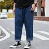 Duży rozmiar Mężczyźni Odzież Dżins Męskie Classic Business Jeans Casual Luźne Spodnie Harlan Pantalons De Grande Taille Wall Hommes